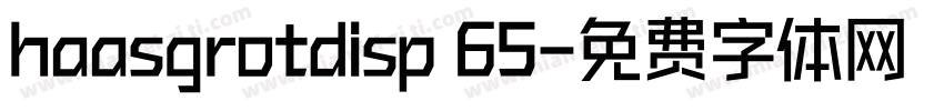 haasgrotdisp 65字体转换